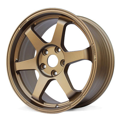 ποιότητας  Automotive Spare Parts Wheel Rims Racing Sport Aluminum Alloy Auto Passenger Car Tire Rim Gold 18 For Golf A4 Civic εργοστάσιο